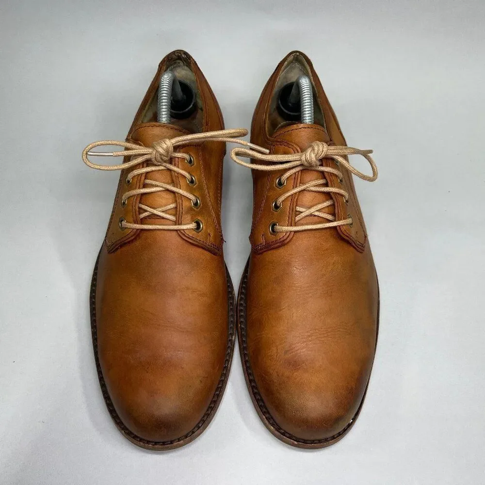UGG Hixson Shoes Men's Size 9 Chestnut Tan Leather Dress Classic Derby Oxfords‎
